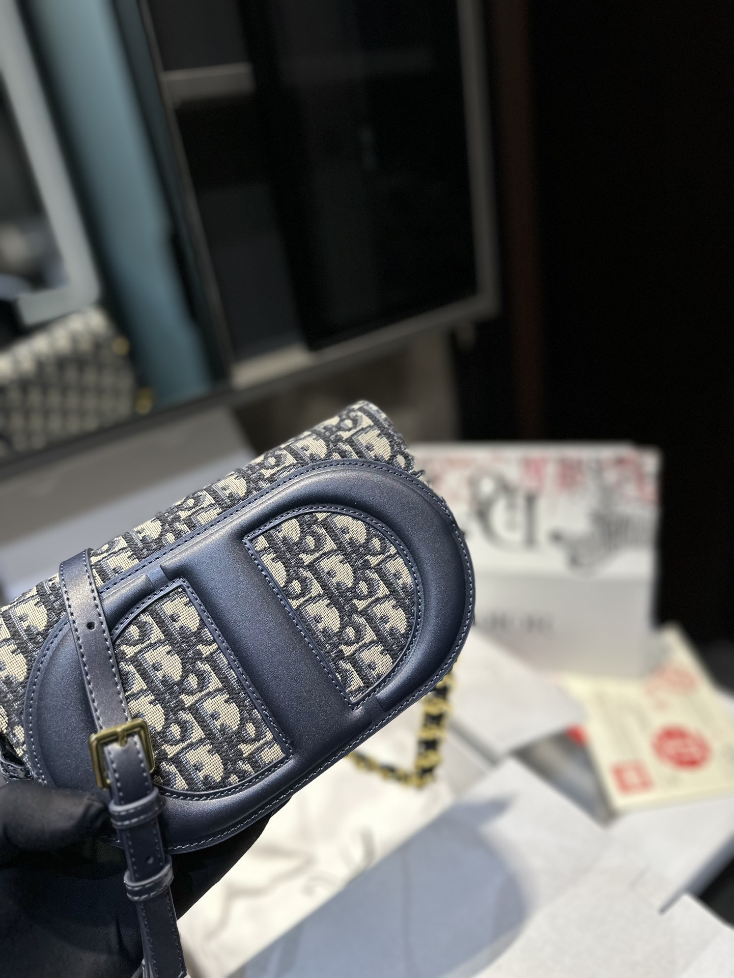 礼盒包装 专柜最新尺寸 Dior 新款链条包 颜值在线 推荐 整个拿捏了非常靓好搭配t尺寸21*4*13Cm
