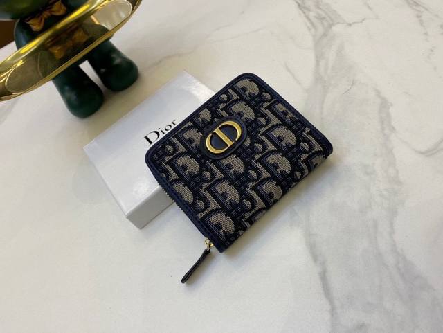 Xdior 专柜最新款小钱包 原版帆布配羊皮 完美内阁 卡包钱包多功能