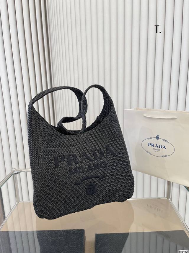 Prada普拉达2023 新款编织包 精湛的手工艺 融入现代时尚潮流元素 尺寸 33 25