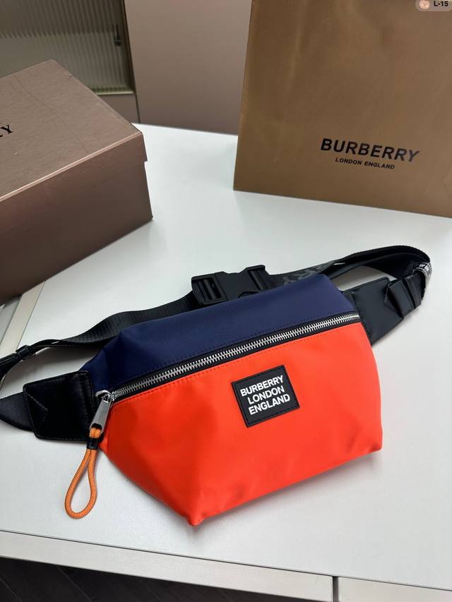 Burberry巴宝莉腰包胸包 经典标志 辨识度极高 上身绝绝子 不愧百搭时髦单品 L-15尺寸25.7.16折叠盒