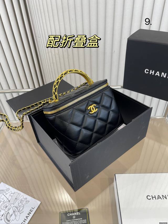 折叠盒 香奈儿 Chanel手柄盒子包 设计真的是开挂了 上身效果绝美 一年四季搭配绝绝子 尺寸17 13