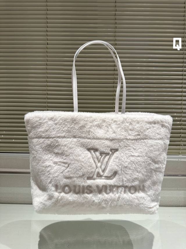 Lv新品毛毛购物袋 托特包 超大容量 推荐尺寸38