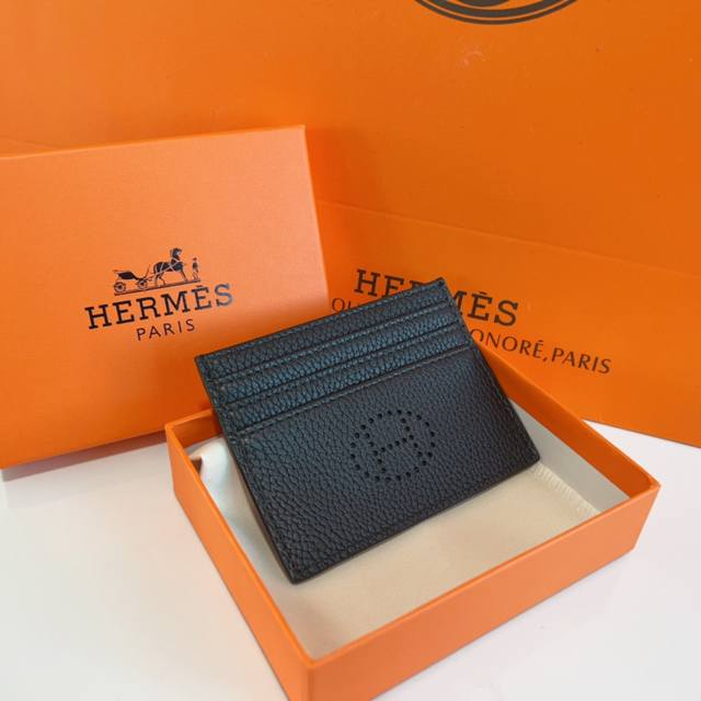 Hermes 礼盒包装 卡包精致高档小巧驾驶证卡片钱包真皮超薄多卡位卡套卡夹尺寸10 28Cm - 点击图像关闭