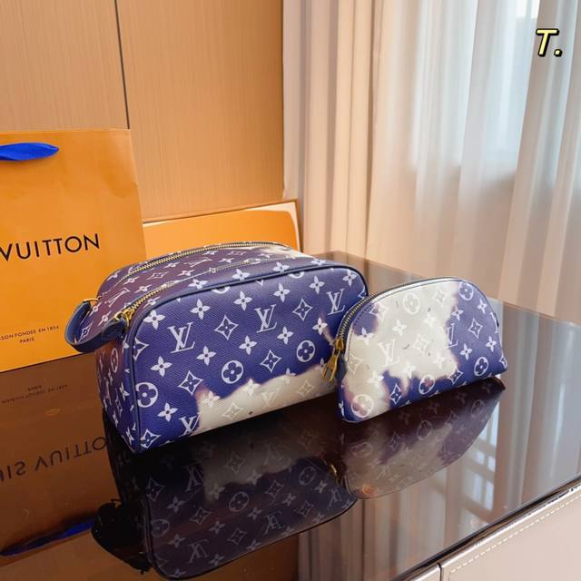 Louis Vuitton 路易威登 Lvdopp Kit 晕染洗漱包 这款化妆包颜值高 可以直接拎出街 尺寸 26x14x15Cm