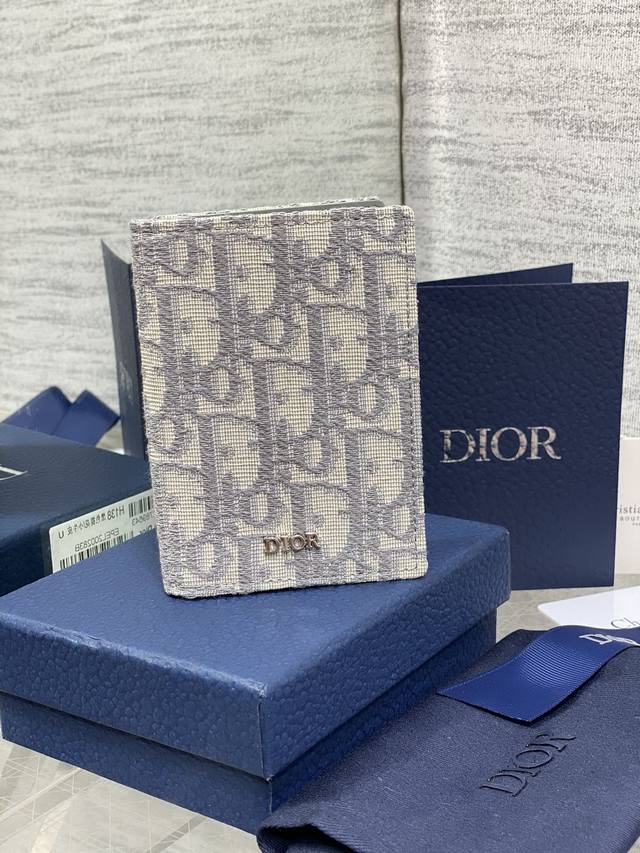 现货 Dior Oblique 男款双折卡夹 Size 8 2X11 2Cm