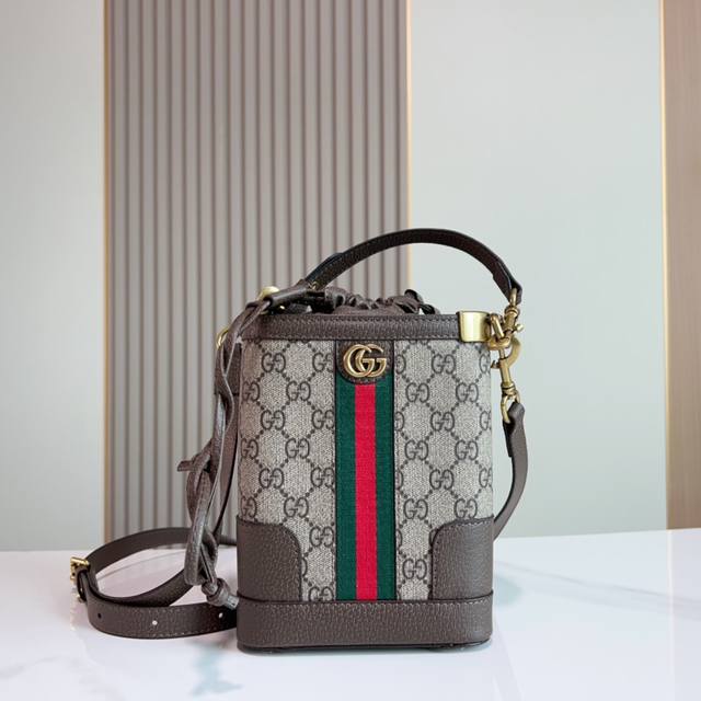 礼盒包装 Gucci古驰ophidia系列gg肩背包手提包水桶包尺寸18 Cm