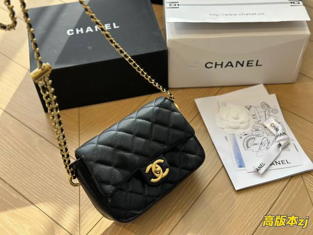 全套包装 香奈儿 Chanel 21K链条包 太美子弹头调节扣随意调节长度 对亚洲女生很友好 Size:20*13Cm