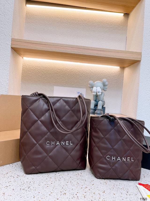 礼盒包装 Chanel 香奈儿新品 金币mini 水桶包 时装 休闲 不挑衣服 尺寸20Cm小 25Cm大