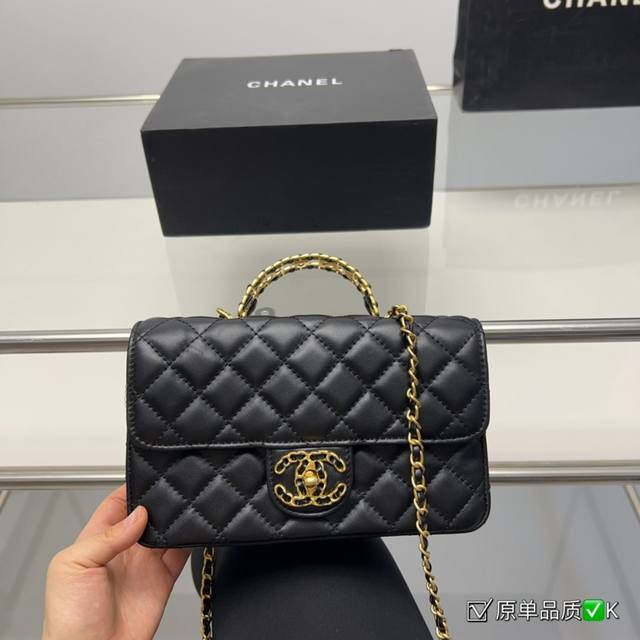 折叠盒 Chanel香奈儿 新款邮差手提包 那么好看 那么香 种草款 超级百搭 尺寸23.14Cm