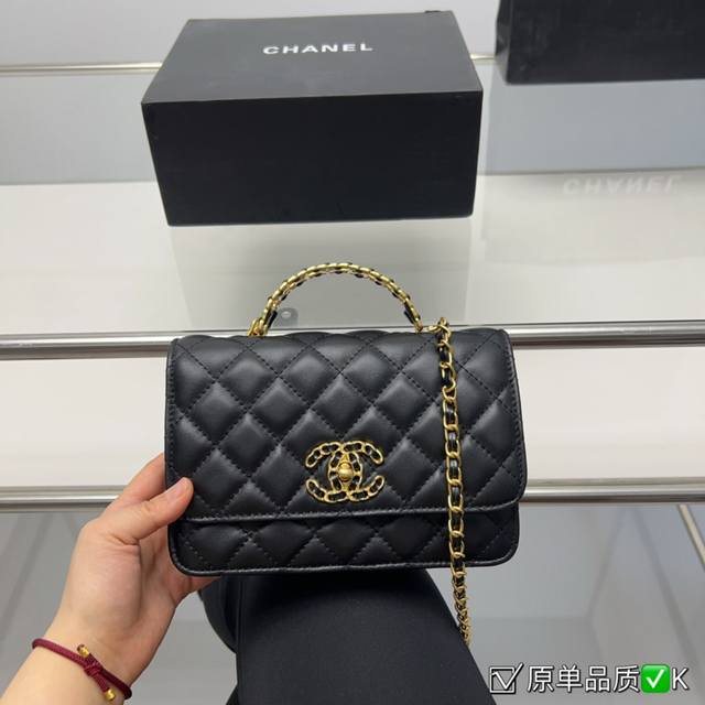 折叠盒 Chanel香奈儿 新款邮差手提包 那么好看 那么香 种草款 超级百搭 尺寸20.13