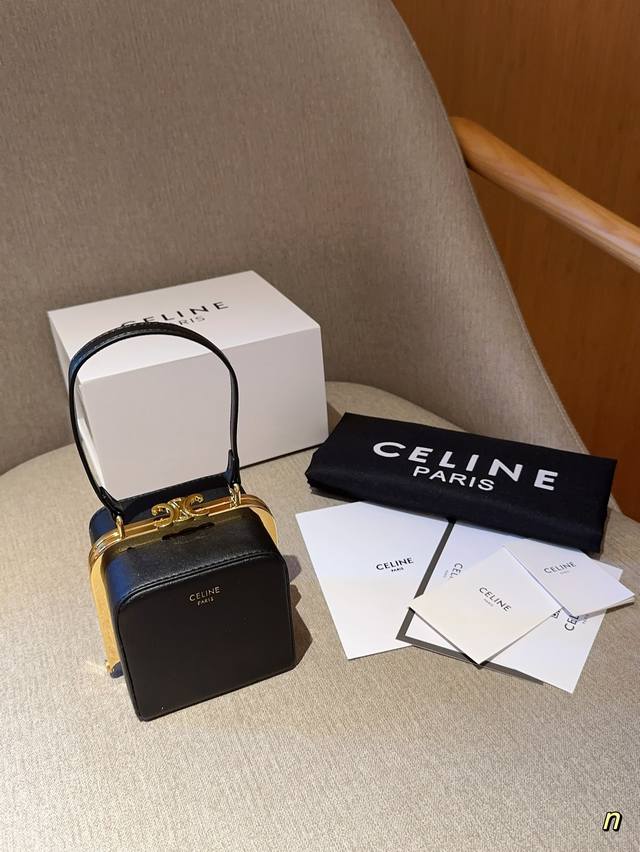 赛琳celine 凯旋门复古手提小盒子包小方包 凹造型必备 尺寸10 10 8 礼盒包装