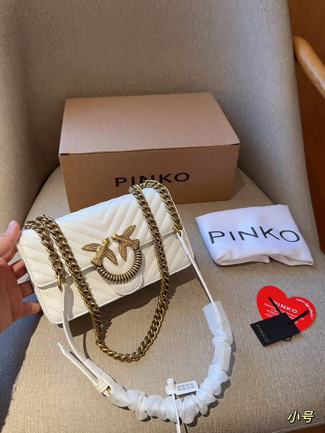 Pinko燕子包 限定款绗缝燕子包链条包 手感软糯 尺寸20 11 6 飞机箱 - 点击图像关闭