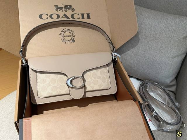 高版本 Coach & Tabby Coach 蔻驰奶茶酒神包 尺寸长26 高15 礼盒包装飞机箱