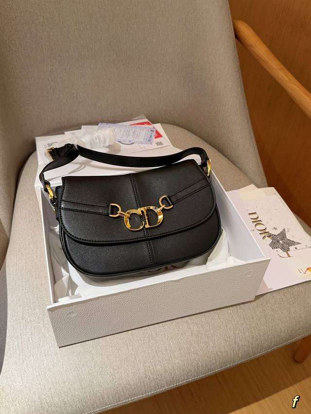 牛皮高版本 Dior迪奥 Cd Besace新品马鞍包 尺寸24 16 6 礼盒包装