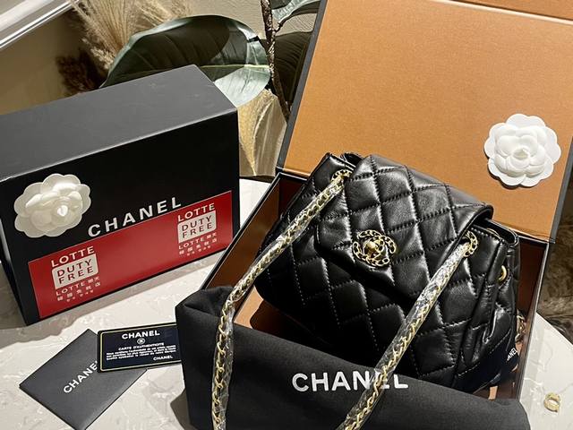 顶级纯皮 Chanel 新款 链条包 口盖包 慵懒随性又好背 上身满满的惊喜 高级慵懒又随性 彻底心动的一只 S