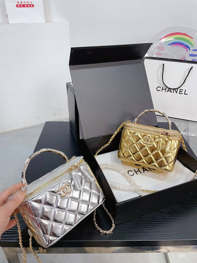 折叠礼盒包装 Chanel盒子包 香奈儿手提款 时髦精必备款 超级精致 Size:18Cm