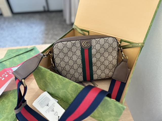 礼盒包装 Gucci Ophidia系列gg男士肩背包 尺寸24Xm