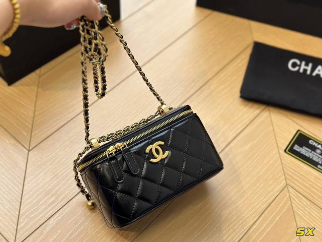 全套包装 Chanel盒子包 金球款 时髦精必备款 超级精致 Size:18*10Cm