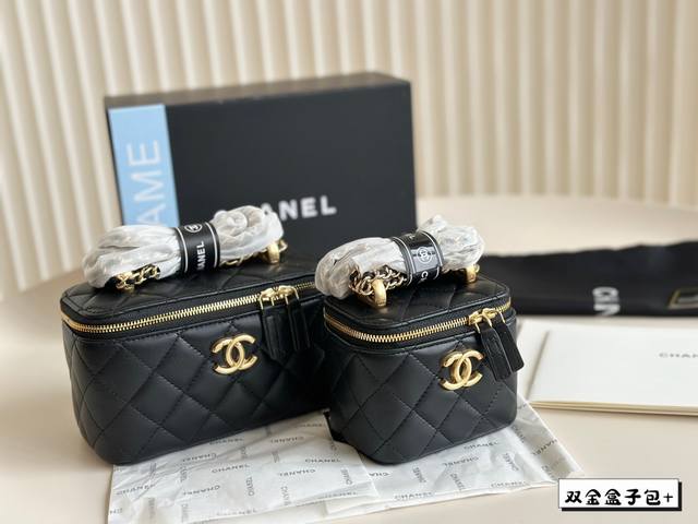 全套包装 Chanel盒子包 手提款 两个尺寸 时髦精必备款 超级精致 Size:大号18*10 小号11*8